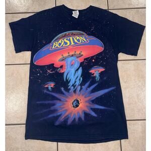 Boston band world tour 2014 tour shirt retro style spaceship graphic